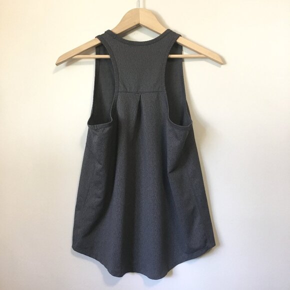 Grey Stretchy Racerback Tank Top - Picture 2 of 11